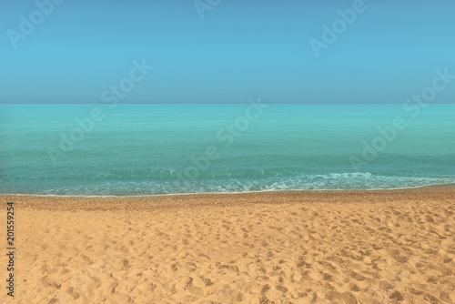 coast with blue water