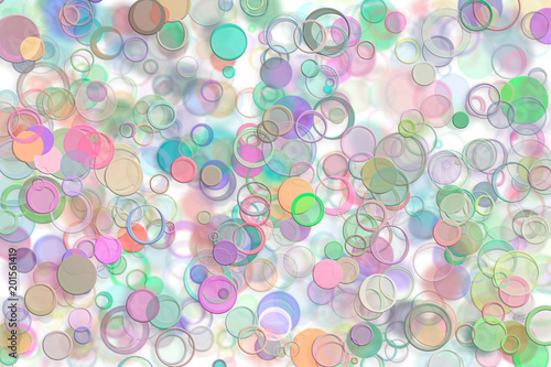 Abstract embossed & random circle, ellipse or bubble shape. Backdrop, effect, background & graphic.