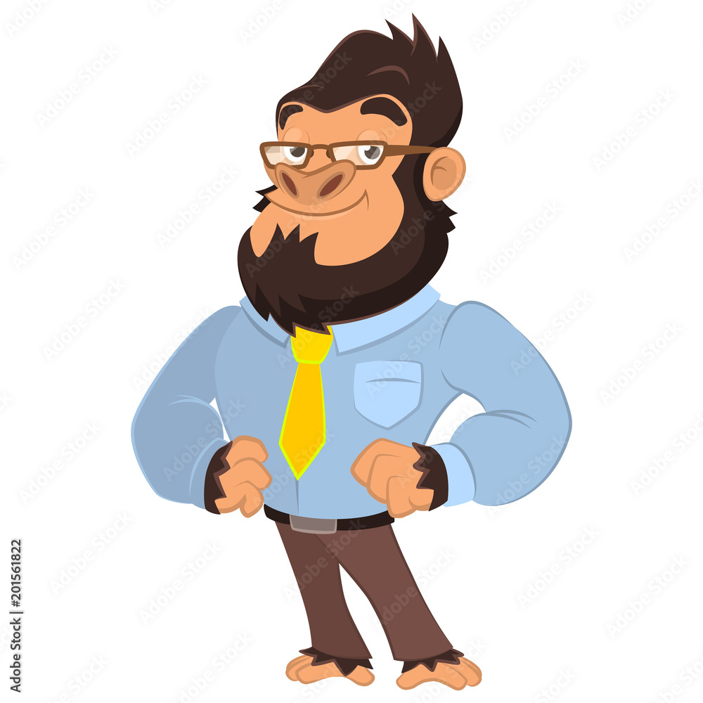 Fototapeta premium Business Gorilla character
