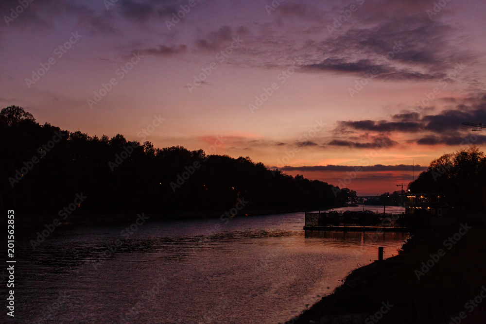 Naklejka premium sunset