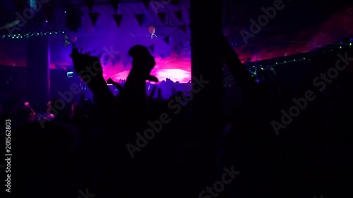 Dancefloor Silhouettes Jumping