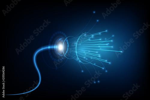 connection line on networking telecommunication concept background
