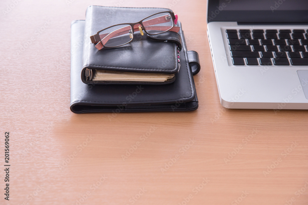 Wooden office desk table. Wooden office desk table.