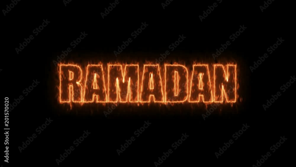 Ramadan text on black, 3d rendering background, computer generating for holidays festive design Ramadan text on black, 3d rendering background, computer generating for holidays festive design