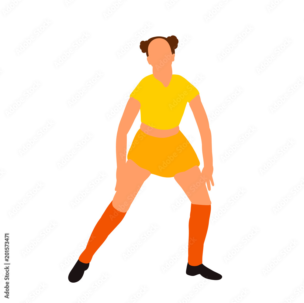 flat style girl dancing flat style girl dancing