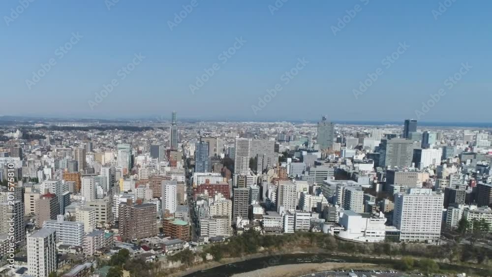 仙台市中心部ドローン空撮 仙台市中心部ドローン空撮