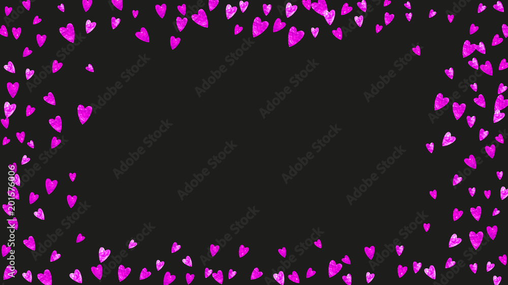 Bridal background with pink glitter hearts. Valentines day. Vector confetti. Hand drawn texture. Love theme for party invite, retail offer and ad. Bridal background template with heart. Bridal background with pink glitter hearts. Valentines day. Vector confetti. Hand drawn texture. Love theme for party invite, retail offer and ad. Bridal background template with heart.