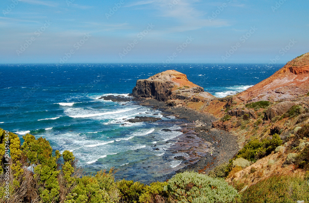 Cape Schanck is the southernmost tip of the Mornington Peninsula - Melbourne, Victoria, Australia