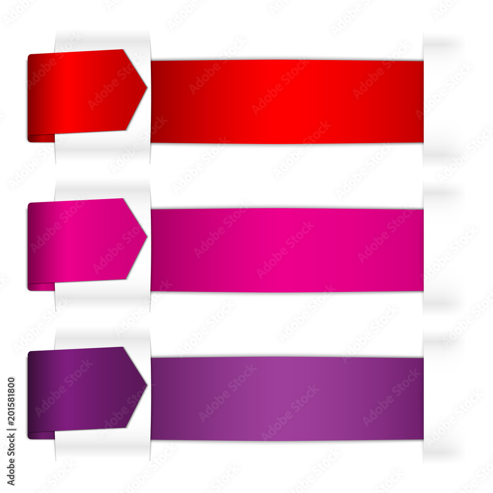 Folding ribbon insert under paper Folding ribbon insert under paper