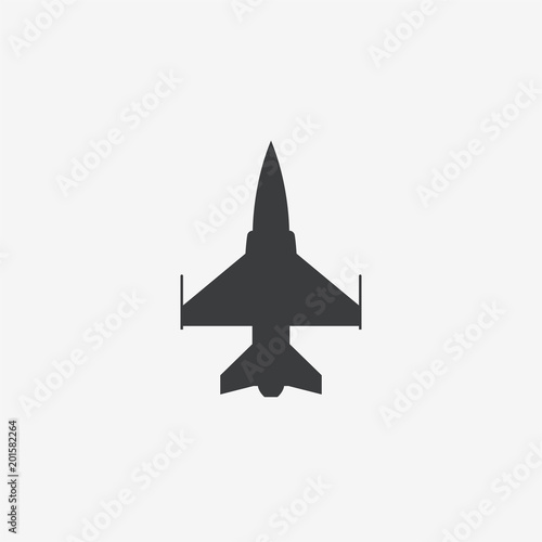 Fighter Jet Vector Icon