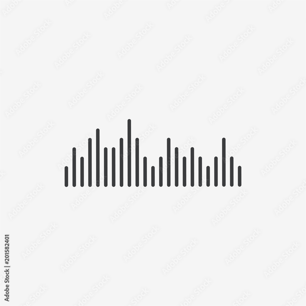 Equalizer Statistics Vector Icon