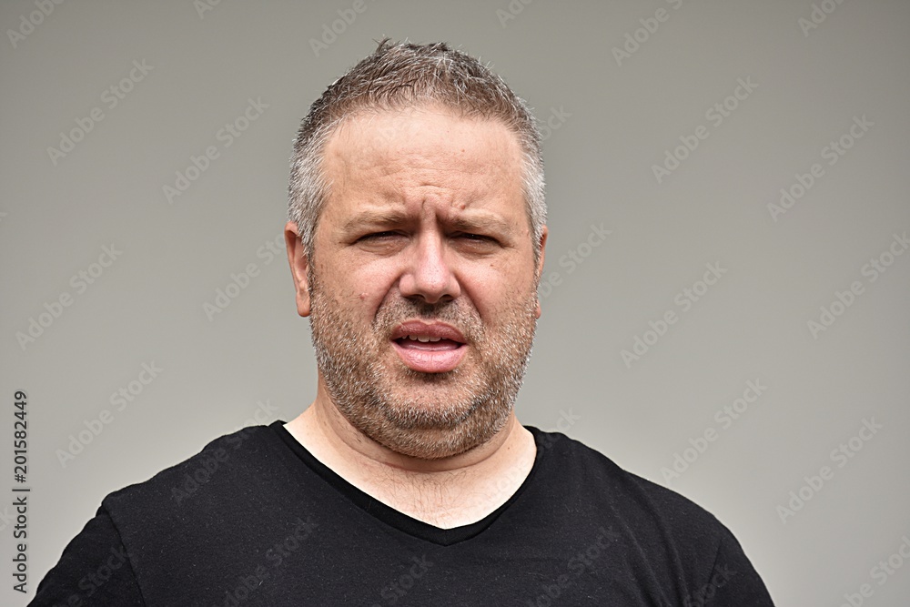 Overweight Male And Confusion Overweight Male And Confusion