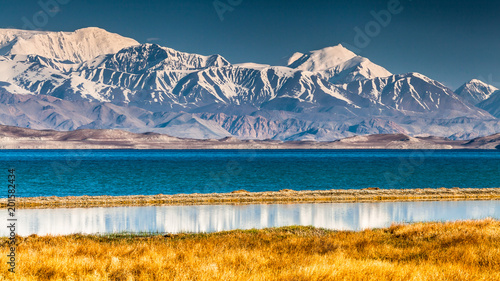 Nice view of Pamir in Tajikistan photo