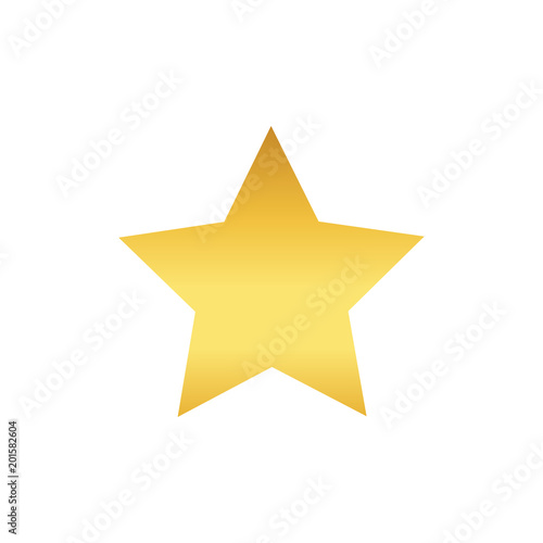 Winner star vector icon  gold design