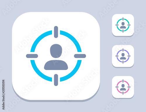 Target On Person - Bright Icons. A professional, pixel-perfect icon