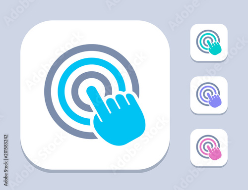 Hand Click - Bright Icons. A professional, pixel-perfect icon