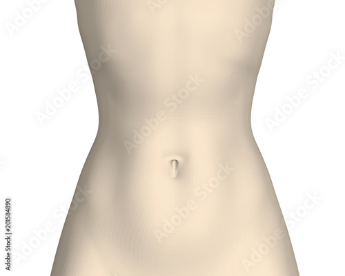 Slender waist of the girl