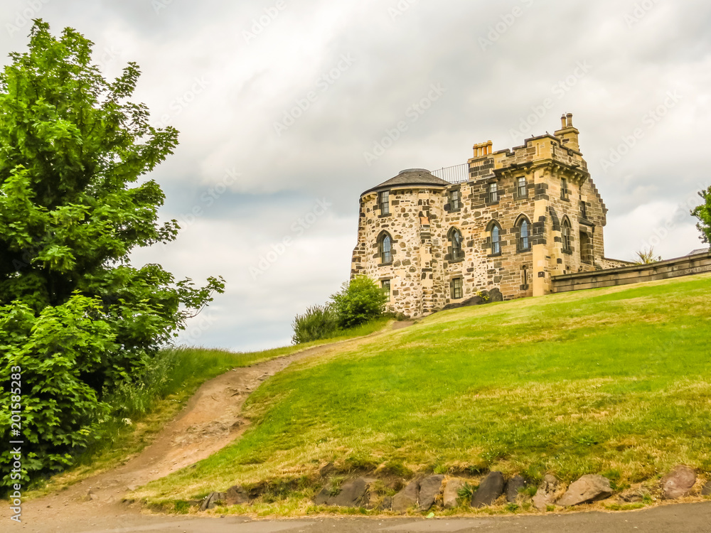 Monuments on the Calton Hill, Edinburgh, Scotland, UK