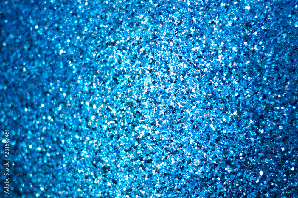 Obraz premium Blue metallic sparkling background.