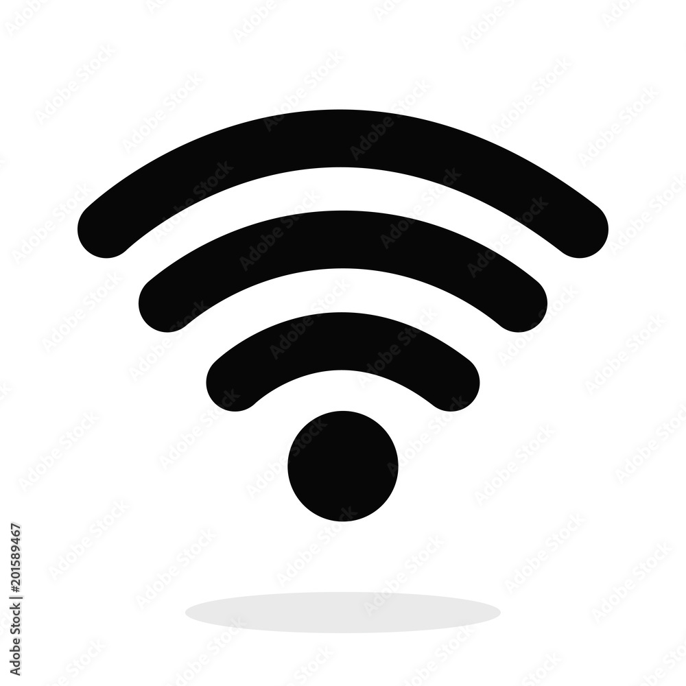 Wireless vector icon, signal symbol. Wifi sign Wireless vector icon, signal symbol. Wifi sign