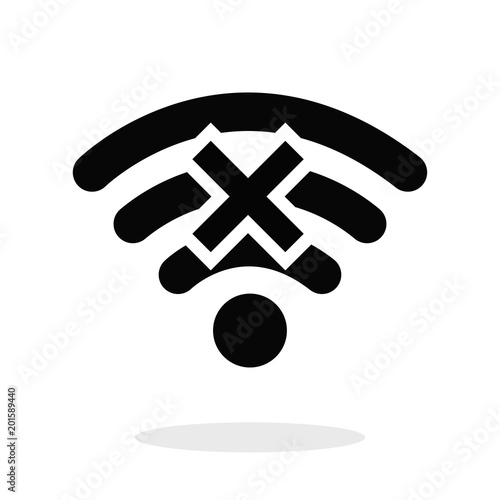 Wireless error vector icon