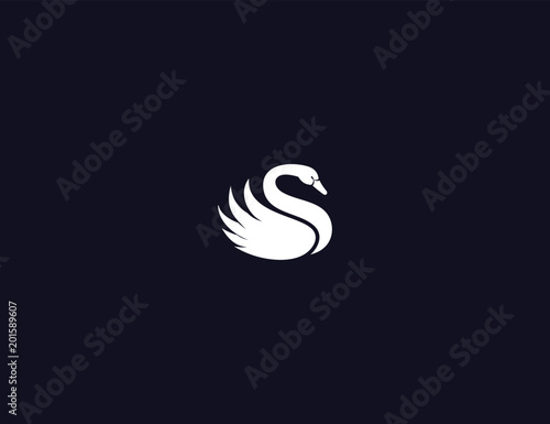 Fototapeta Naklejka Na Ścianę i Meble -  swan logo design element