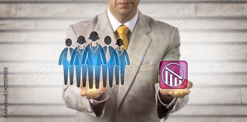 Manager Projecting Downward Trend For Work Team