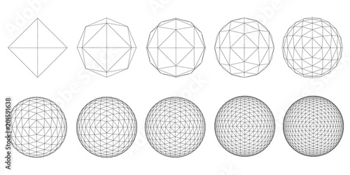 Set with spheres