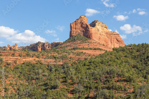 The natural beauty of the red rock canyons and sandstone.