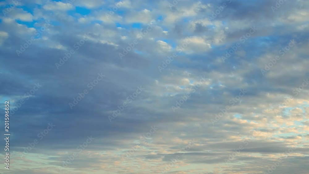 clouds on a blue evening sky clouds on a blue evening sky