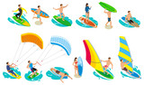 Surfboard Types Icon Set