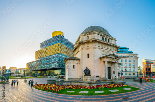 Hall of Memory, Library of Birmingham and Baskerville house, England photo