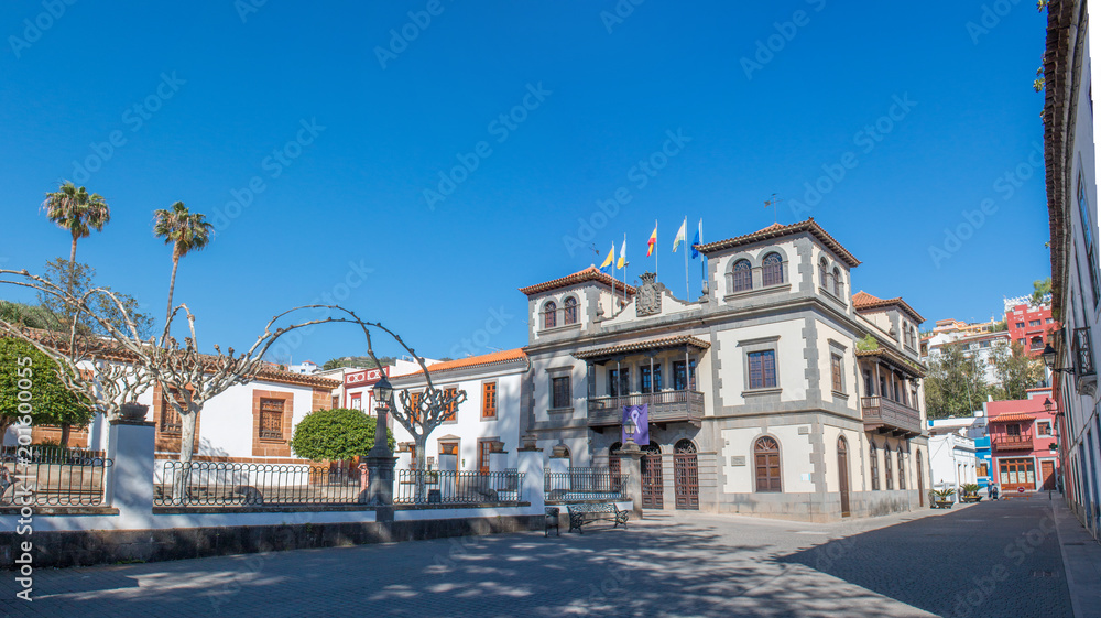 Palacio Episcopal Teror e Ayuntamiento de Teror Gran Canaria Kanaren island Spain
