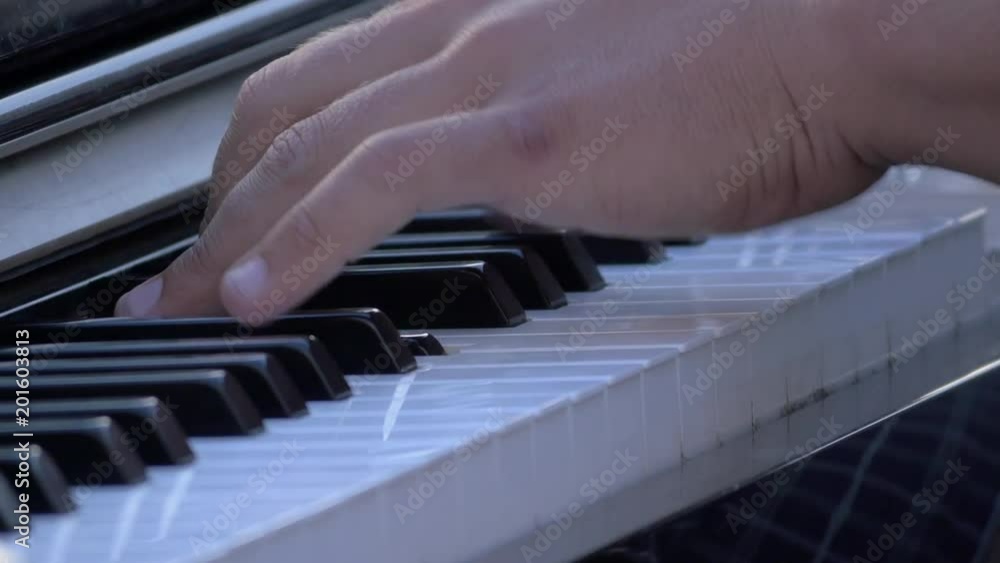 Hands playing the piano Hands playing the piano