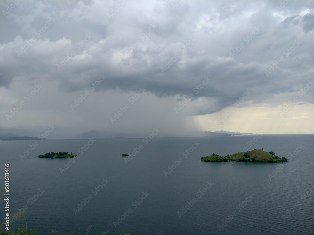 Naklejka premium Lake Kivu, Rwanda (africa)