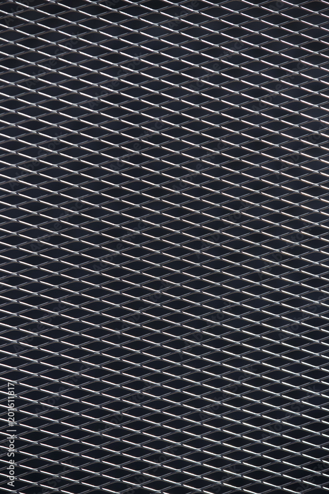 Abstract background of stripes of metal covered with paint 