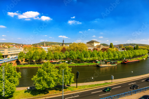 Saarbrücken Innenstadt & Stadtautobahn A620 photo