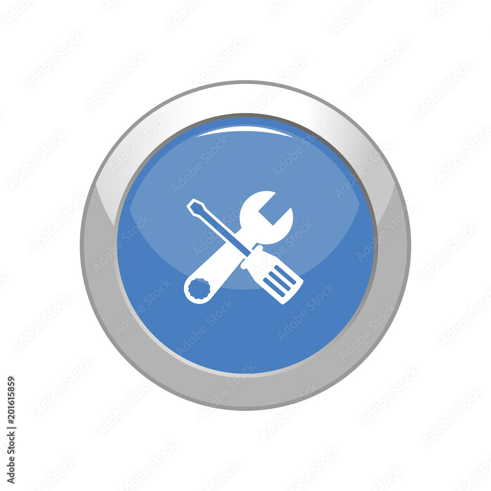 Screwdriver and Wrench icon. Vector Illustration Screwdriver and Wrench icon. Vector Illustration