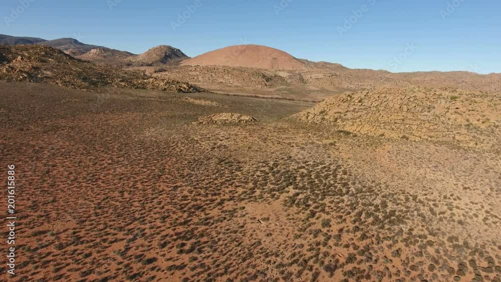 Aerial view of the arid, mountainous landscape of the Northern Cape, South Africa Aerial view of the arid, mountainous landscape of the Northern Cape, South Africa