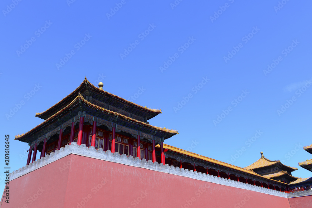 Beautiful buildings in the Forbidden City in China Beautiful buildings in the Forbidden City in China