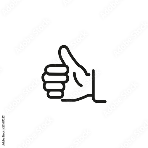 Thumb up line icon