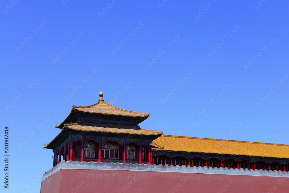 Beautiful buildings in the Forbidden City in China Beautiful buildings in the Forbidden City in China