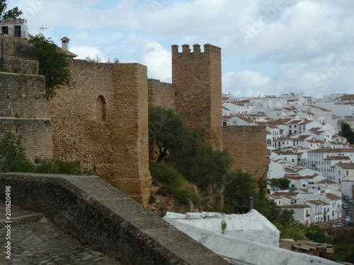 Walls of Ronda fortress, Spain