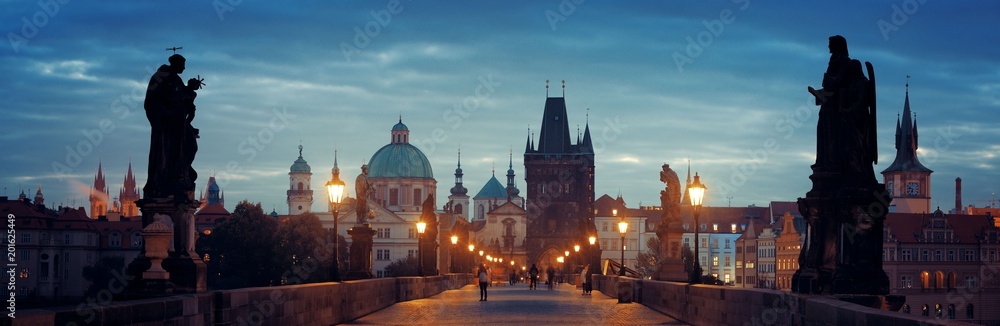 Obraz premium Charles Bridge at night