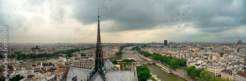 Paris rooftop panorama