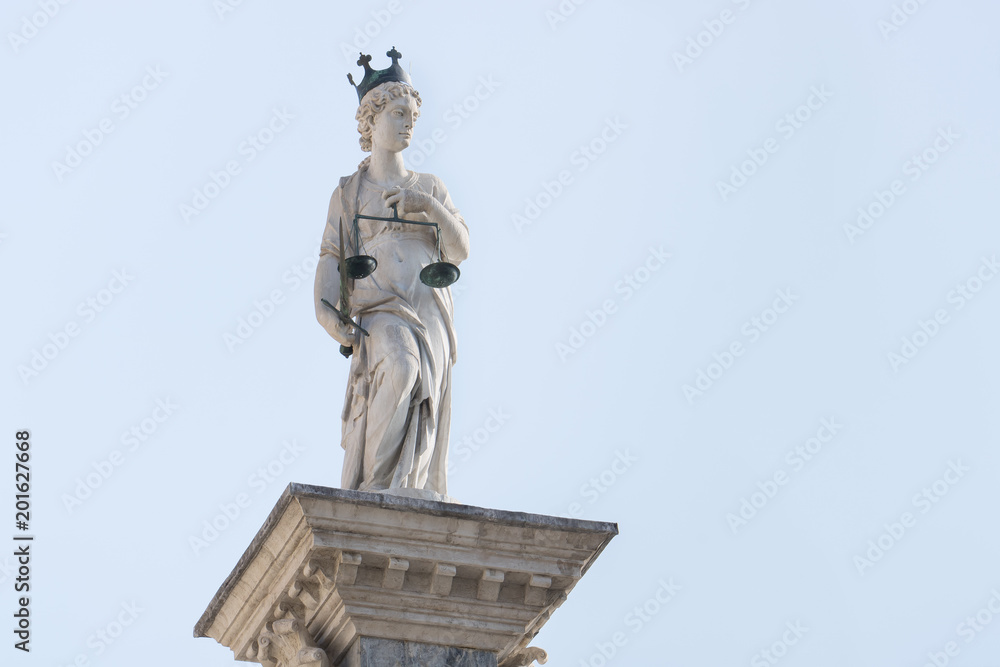 statue of justice, legal law concept (neutral style picture)
