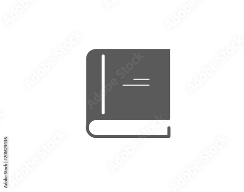 Modern education school book icon 