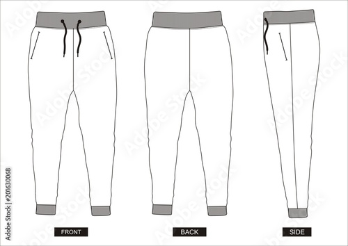 design vector template pants collection for men  photo