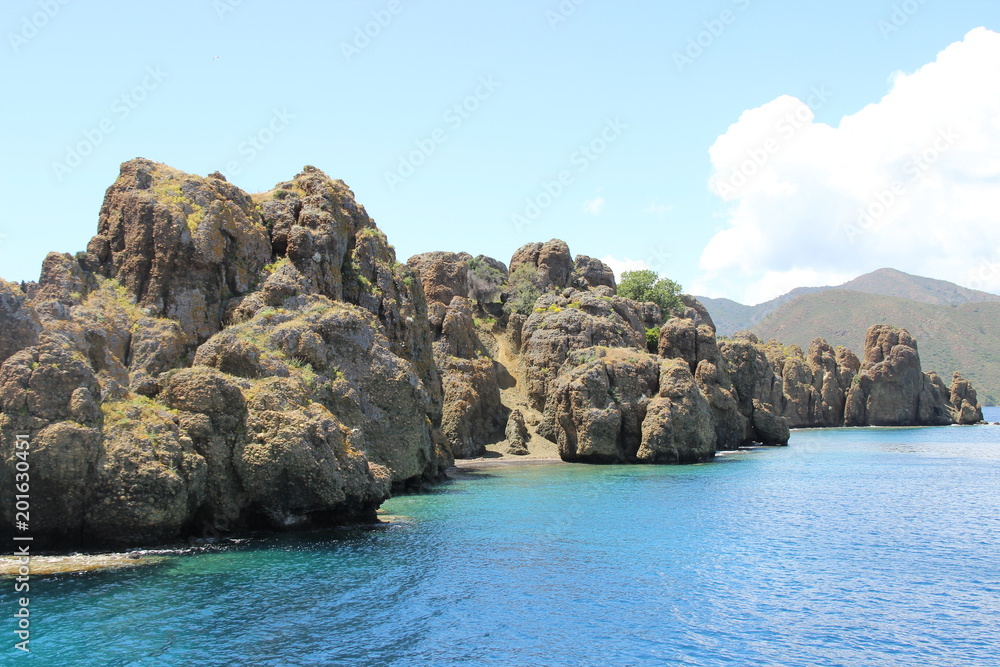 Fototapeta premium Mountains in the sea