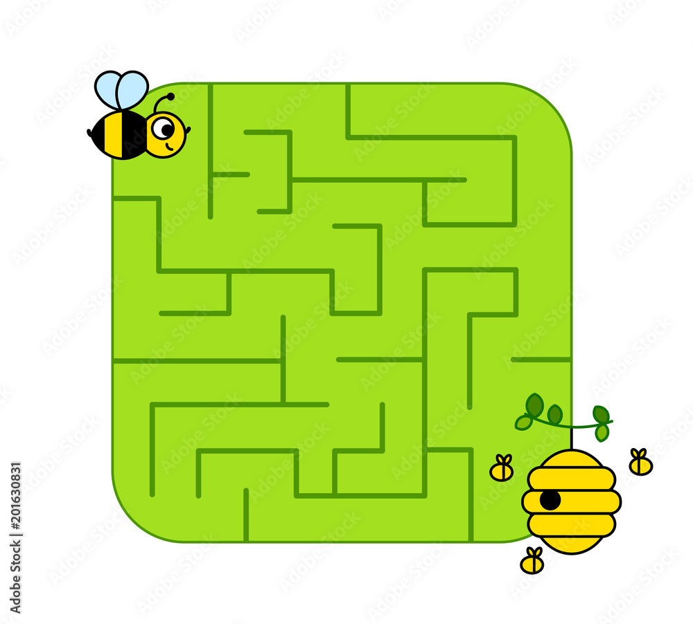 Online Maze games for Young Children: Bee